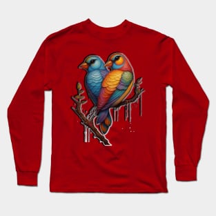 BIRDS GEMINI STYLE DESIGN Long Sleeve T-Shirt